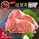 【ふるさと納税】【 佐賀牛 】 訳あり！ サーロイン ステーキ　5kg（250g2枚入り×10p） J1022