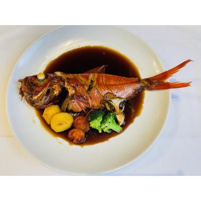 ふるさと納税 下田市 地魚煮付　下田産日戻り地金目鯛　1尾