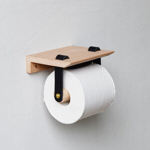Teha’amana Toilet paper holder テハマナ トイレットペーパーホルダー ブナ ブラック 革 皮 雑貨 おしゃれ レザー 本革 こだわりの逸品 地域特産品 ギフト 自分用 人