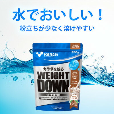 【ふるさと納税】【食物繊維+植物性大豆プロテイン】WEIGHT DOWN SOYプロテインココア風味　350g【1701977】