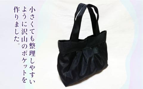 リボン付き畳縁バック（たたみべり） 手提げ 鞄 ≪糸島市≫【たたみの神田】 [AZG001]