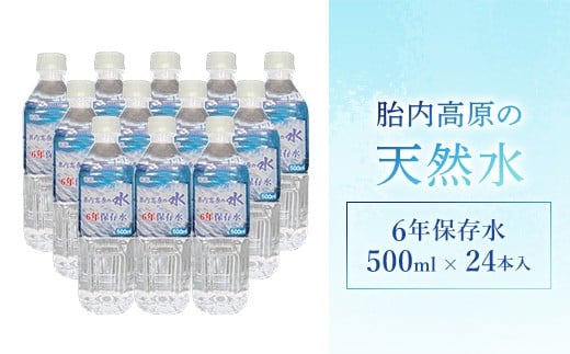 
            6年保存水 500ml×24本セット
          