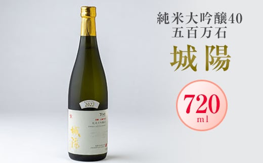 日本酒「城陽」純米大吟醸40五百万石　720ml【1456154】