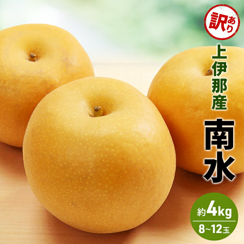 【ふるさと納税】(訳あり)南水 4kg(8～12玉)　お届け：2025年10月上旬～11月下旬まで