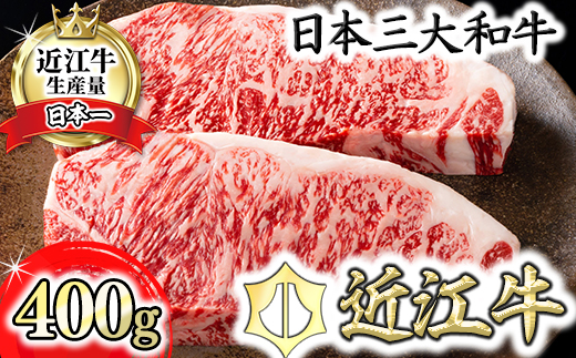 【カネ吉山本】近江牛[吟] ステーキ用 サーロイン【400ｇ（約 200g×2枚）】【Y021W】