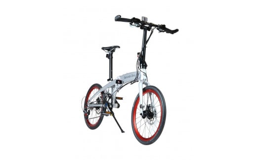 防災対応　メルセデスベンツ ノンパンク折りたたみ自転車２０型＜シルバー＞