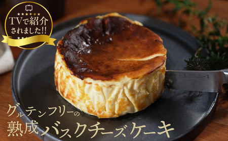 熟成バスクチーズケーキ グルテンフリー おやつ 食品 熟成 バスクチーズケーキ クリームチーズ 生クリーム 北海道産 タカナシ乳業 チーズケーキ ケーキ デザート 洋菓子 スイーツ 冷凍 お取り寄せ 株式会社ビースリー 北海道 浜中町 送料無料_H0041-001