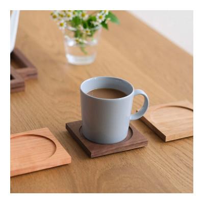 ふるさと納税 府中市 府中市の家具　木製オリジナルコースター　ウォールナット材 |  | 02