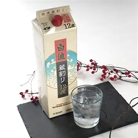 さつま白波蔵割り12度1800ml 焼酎パック　6本セット C0-24_酒・アルコール 芋焼酎 焼酎 _【配送不可地域：離島】【1166634】
