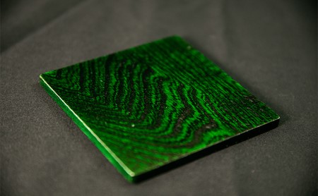 【usiru（ウシル）】漆のコースター2枚セット 黄