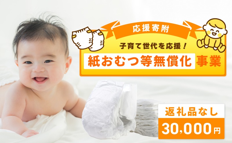 ON0018 【返礼品なし】子育て世代を応援！紙おむつ等無償化応援寄附（大阪府泉佐野市）　