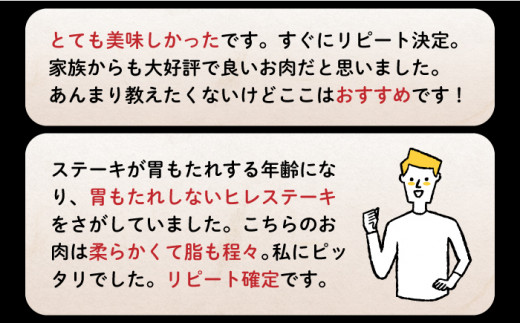 長崎和牛 ヒレステーキ 計300g（2枚） ＜株式会社 黒牛＞ [CBA001] ヒレステーキ ヒレ ひれ ステーキ ヒレ肉 すてーき 和牛 長崎和牛