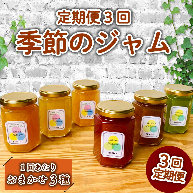 【ふるさと納税】 定期便 3回 季節 ジャム 160g×3本 マーマレード 詰め合わせ 無添加 旬 9種 セット ヨーグルト パン 贈答用 プレゼント フルーツ スプレッド 手作り 国産 果物 ジャムセット 朝ごはん 贈り物 おいしい 沼津市 静岡県