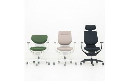 Mih4_コクヨチェアー　イング(ライトオリーブ・本体白)／ヘッドレスト・メッシュ／フローリング用（Vキャスター）　／在宅ワーク・テレワークにお勧めの椅子