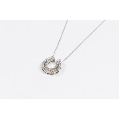 ふるさと納税 甲府市 0.3ct PT900 二連馬蹄ネックレス HY-2 |  | 01