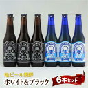 【ふるさと納税】地ビール飛騨 ホワイト＆ブラック6本セット 2種6本 地ビール クラフトビール 麦酒 エール ライトエール ダークラガー ラガー ホワイトビール ブラックビール TR4396