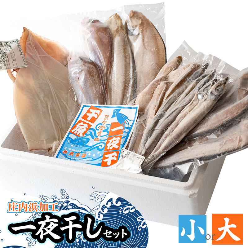 【ふるさと納税】庄内浜加工一夜干しセット　［小］or［大］　鶴岡魚類株式会社　K-739・K-754