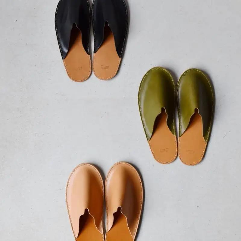 Teha’amana Slipper Basic L テハマナ スリッパ ベーシック L ブラック 革 皮 雑貨 おしゃれ レザー 本革 こだわりの逸品 地域特産品 ギフト 自分用