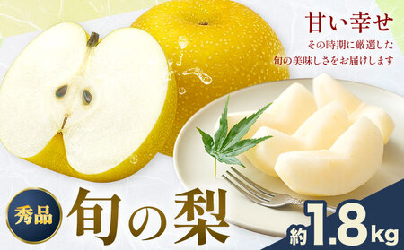 おまかせ梨 秀品 約1.8kg 日本フルーツ株式会社《8月上旬-10月末頃出荷》熊本県 荒尾市 なし 梨 果物 フルーツ デザート ギフト ご贈答