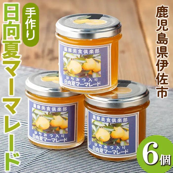 isa549 手作りはちみつ入り日向夏マーマレード(計6個・各140g) 日向夏 加工食品 果物 フルーツ 詰め合わせ 果肉 柑橘 低糖 ハンドメイド ジャム ギフト【薩摩美食倶楽部】
