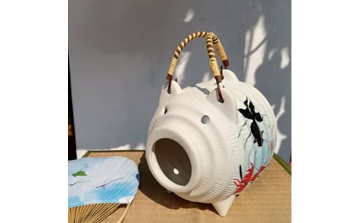 蚊取り豚　金魚柄