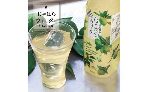 じゃばらウォーター510ml 1ケース（24本） / 水 天然水 じゃばら ウォーター 果汁 柑橘 フルーツ 【njb161A】