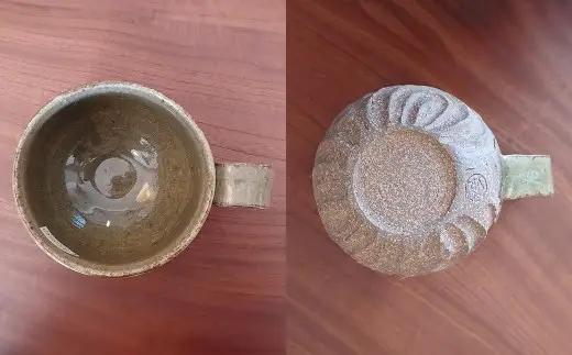 唇にピッタリフィット！飲みやすさにこだわった 【 無双窯元 】 陶器マグカップ （ 茶 ） 食器 陶土 陶器 マグカップ カップ 食事 口縁 日本製 国産 福岡県産