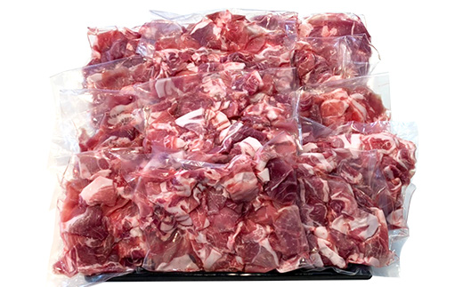 国産豚肉こま切れドドーンと6kg（500g×12パック/小分け真空包装）【下妻工場直送】【豚肉 こま切れ パック 小分け 便利 国産 料理 ポーク ぶたにく 国産豚 マルリン】