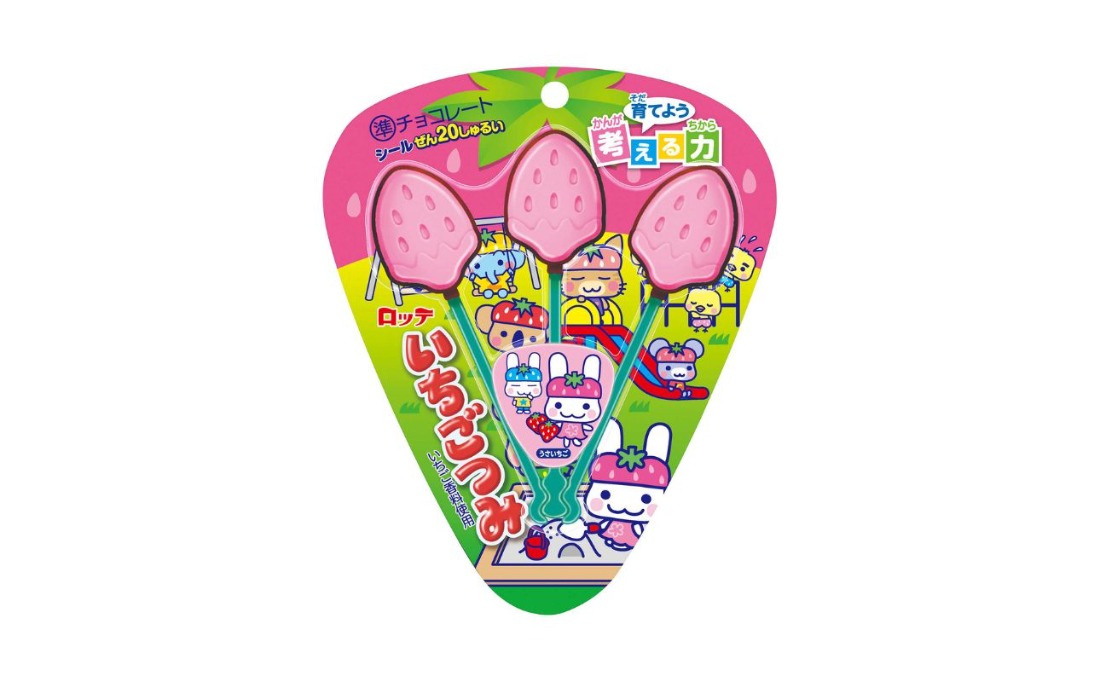 ロッテ「いちごつみ３本」３本×20個 【LOTTE チョコレート チョコ いちご 苺 おやつ お菓子 三重県 四日市市 四日市 四日市市ふるさと納税】