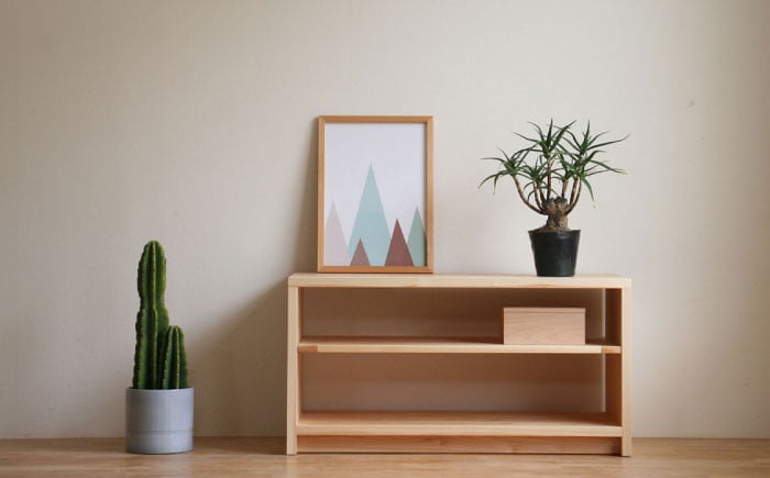 
            対馬ヒノキ シェルフ (セミオーダー可能) 《対馬市》【家具製作所kiiro】棚 木製 家具 [WAL023]
          