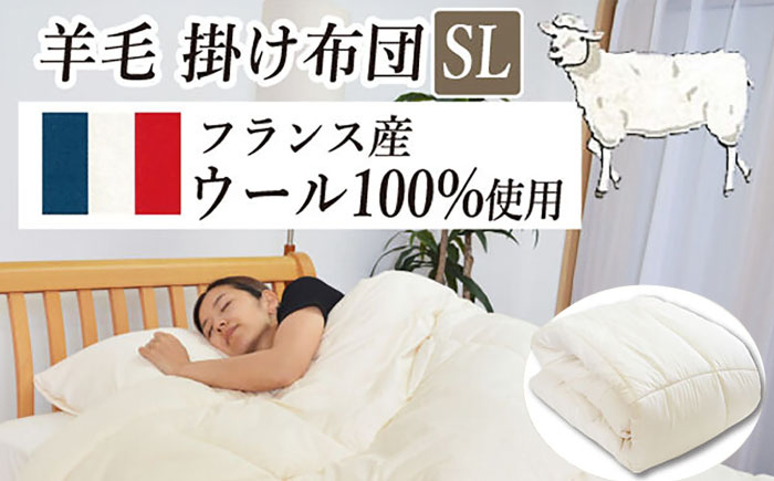 
            フランスウール・掛け布団【シングル：150×210cm】（KIK0045S）《壱岐市》【くじめ屋】 [JFU018]
          