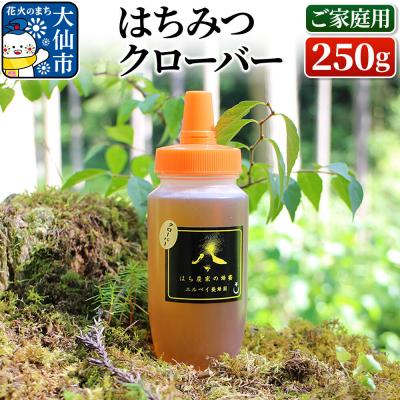 ふるさと納税 大仙市 はちみつ クローバー 250g(ご家庭用) ハチミツ 蜂蜜|22_erb-060201