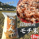 【ふるさと納税】《令和6年産》モチ米 10kg 高知県安芸市 高知県産 農家直送 もち米