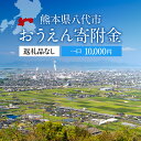 【ふるさと納税】返礼品なし 熊本県八代市 おうえん寄附金(10,000円単位でご寄附いただけます)