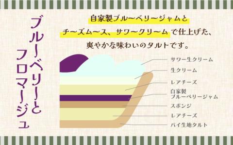 【舌にあふれる季節感♪こだわりのサクサクタルト】BBフロマージュ・モンブランタルト 2種 セット / タルト モンブラン ブルーベリー 南島原市 / アトリエジジ [SAA014]