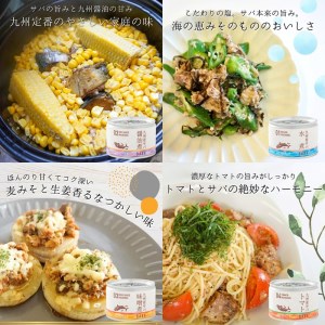 缶詰工場直送　伝統のさば缶「旬ほとぎ」4種類の味わい12缶【B2-116】（さば サバ 鯖 九州産 缶詰 サバ缶 さば缶 鯖缶 水煮 醤油煮 味噌煮 トマト煮 ご飯のお供 保存食）