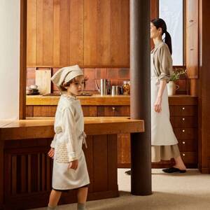 エプロン eterble life Calm parent－child Apron／エターブルライフ カルム 親子ペア サンド