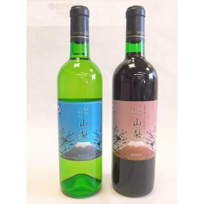 ふるさと納税 山梨県 山梨県からワイン2本セット(アサヤ　赤白)