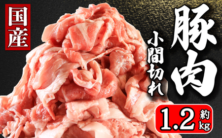 国産 豚肉 こま切れ 約1.2kg 豚肉 豚肉 豚肉 豚肉 豚肉