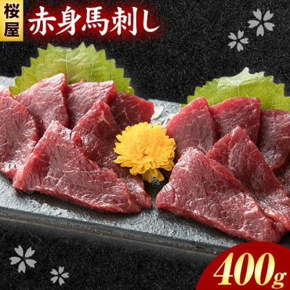 【ふるさと納税】馬刺し 赤身馬刺し 400g タレ付き 1本 150ml 桜屋《30日以内に出荷予定(土日祝除く)》 熊本県 荒尾市 送料無料 肉 馬肉 馬さし タレ 赤身