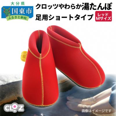 ふるさと納税 国東市 クロッツやわらか湯たんぽ/足用ショートタイプ(レッド/M)_2011Z-2
