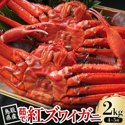 【ふるさと納税】【先行予約】鳥取県産 茹で紅ズワイガニ 2kg(4～5杯) 2026年9月～2027年5月発送【配送不可地域：離島・北海道・沖縄県・東北・信越、北陸】【1631248】