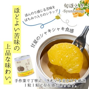 【B8-007】缶詰工場直送　特選果実「旬ほとぎ」甘夏みかん　12缶