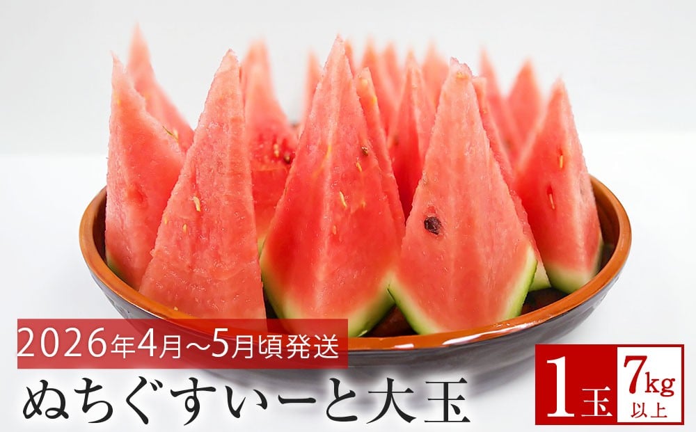 
            【JAおきなわ】厳選すいか！ぬちぐすいーと　大玉７㎏以上【2026年4月～5月頃発送】先行予約
          