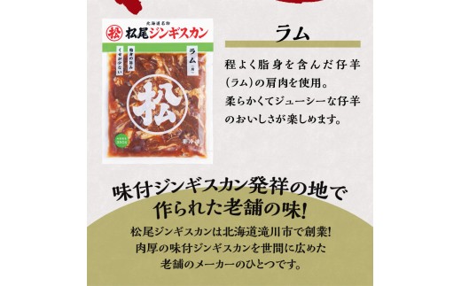 【松尾ジンギスカン】くせが少なく食べやすい味付ラム肉10パックセット 北海道 ソウルフード 成吉思汗 BBQ 肉 焼き肉 焼肉 バーべキュー ラム マトン ラム肉 羊 羊肉 ジンギスカン タレ 味付 