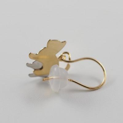 ふるさと納税 山梨県 【山梨県】【ジュエリー】K18/PT cat/キャット ピアス |  | 02