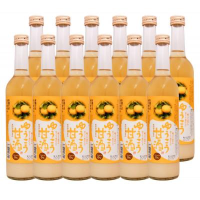 ふるさと納税 長崎県 ゆうこう糖類無添加米麹甘酒500ml/12本