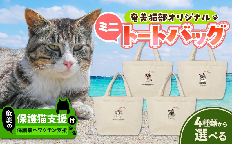 
            ＜選べる＞【奄美の保護猫支援（ワクチン代）】＋ミニトートバッグ　A071-010
          