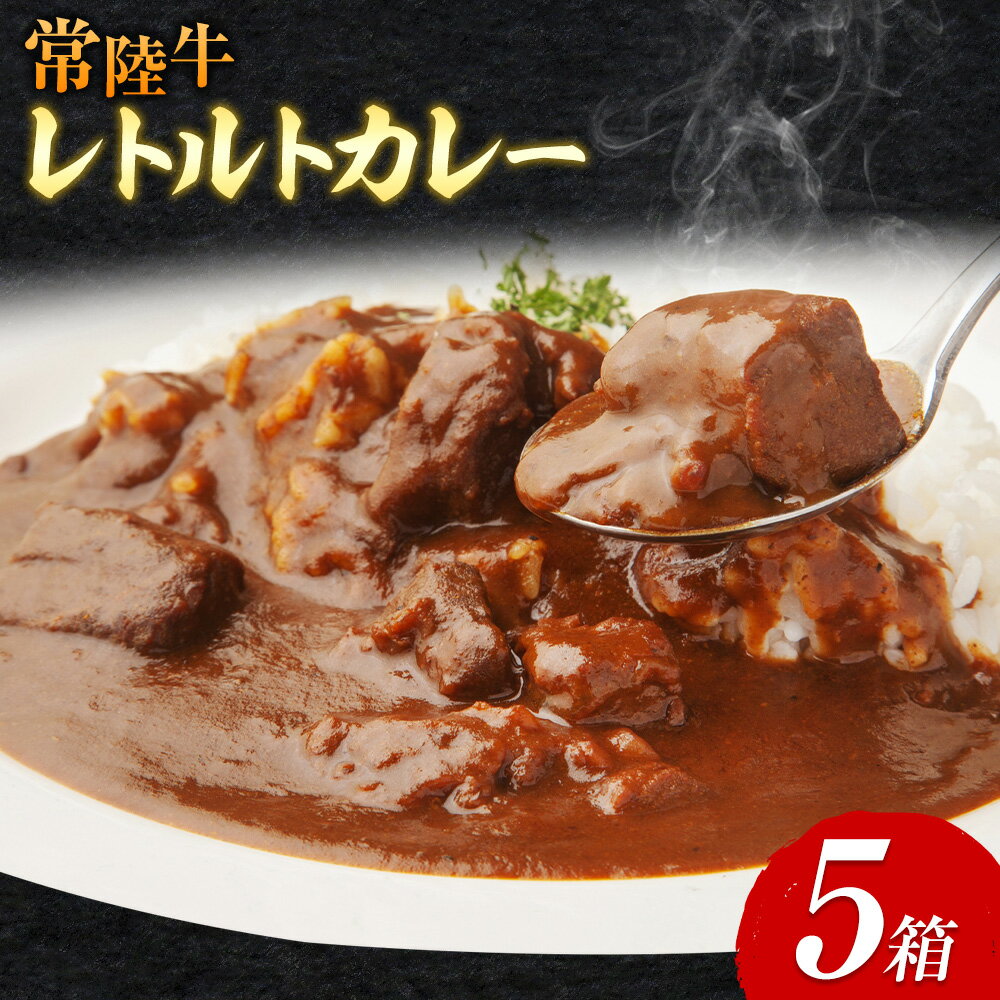 【ふるさと納税】カレー 常陸牛 レトルトカレー 200g × 5箱 1kg ワークミート《30日以内に出荷予定(土日祝除く)》茨城県 河内町 常陸牛 和牛 カレー レトルト ビーフカレー 牛 牛肉 惣菜