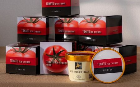 【ニシパの恋人使用】びらとりトマトアイス120ml 6個セット 【 アイス アイスクリーム トマト トマトアイス スイーツ 】 BRTP001